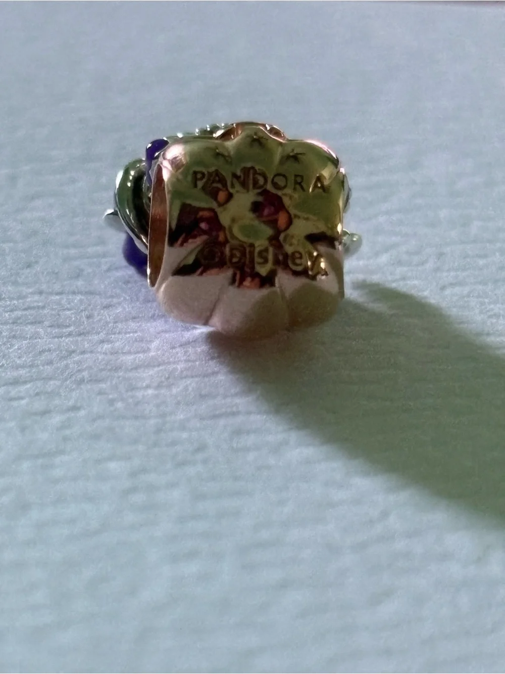 Pandora Rose Gold Pumpkin Charm with Purple Accents BRAND NEW